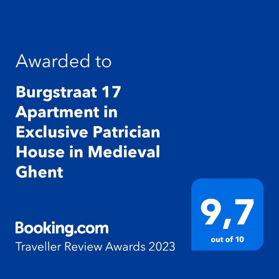 Burgstraat 17 Apartment In Exclusive Patrician House In Medieval Gent Eksteriør bilde